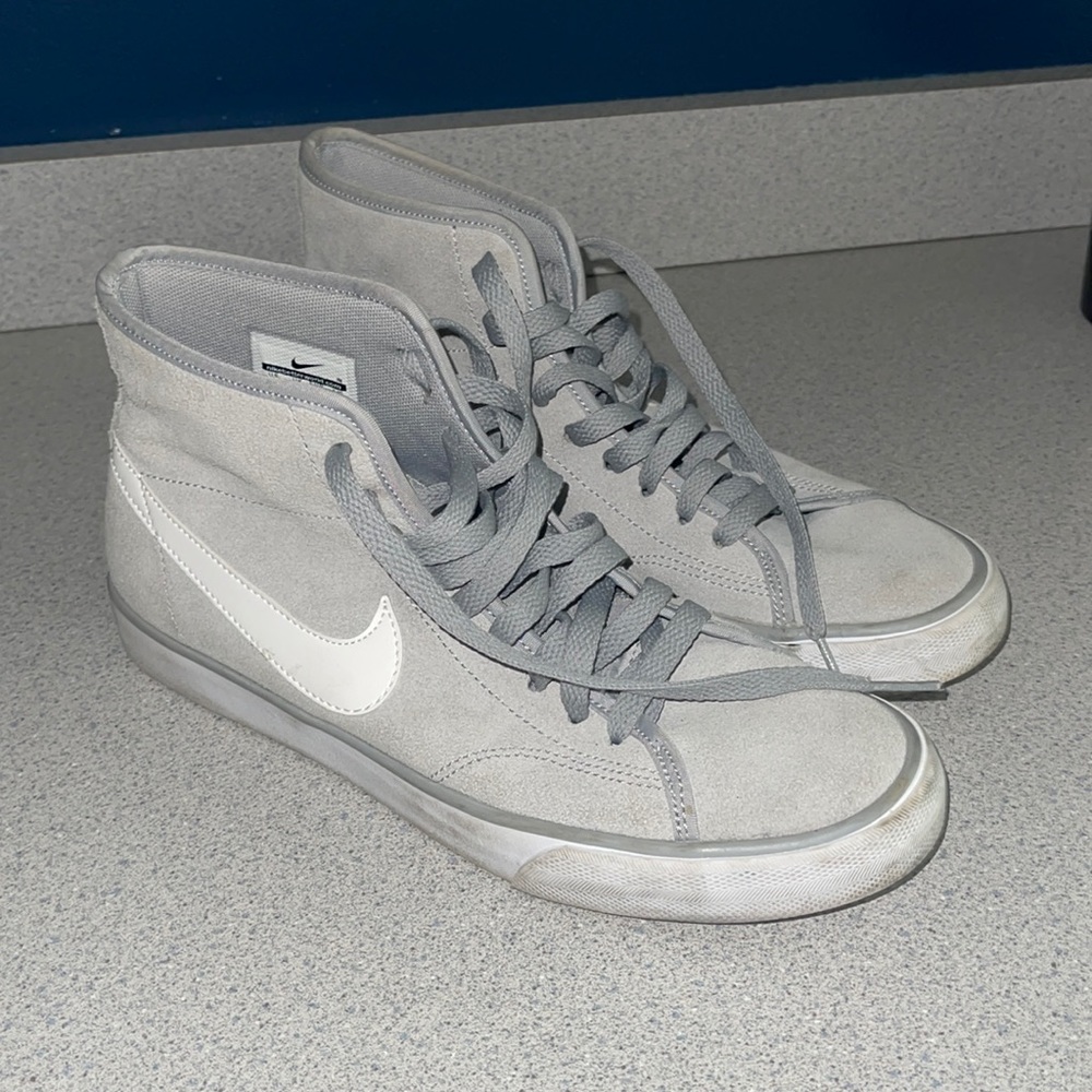 Blue/Gray Nike high tops